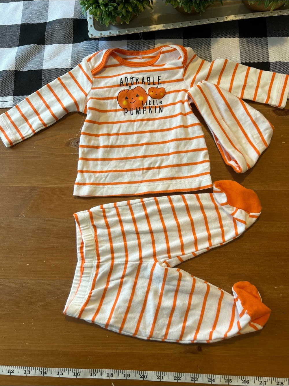 NWOT Carter's 3month Adorable Little Pumpkin 3 piece set